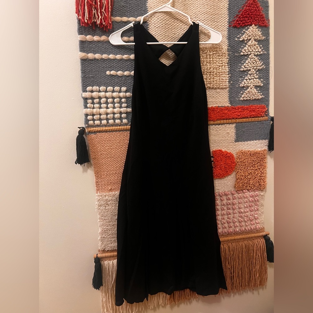 Ann Taylor Black Backless Dress